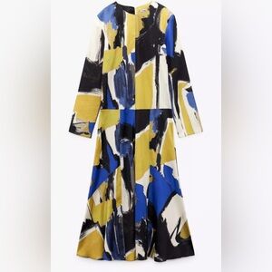 Brand new Zara Abstract Print Midi Dress, Small !